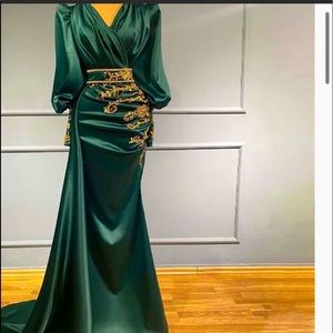 Beautiful emerald green dress